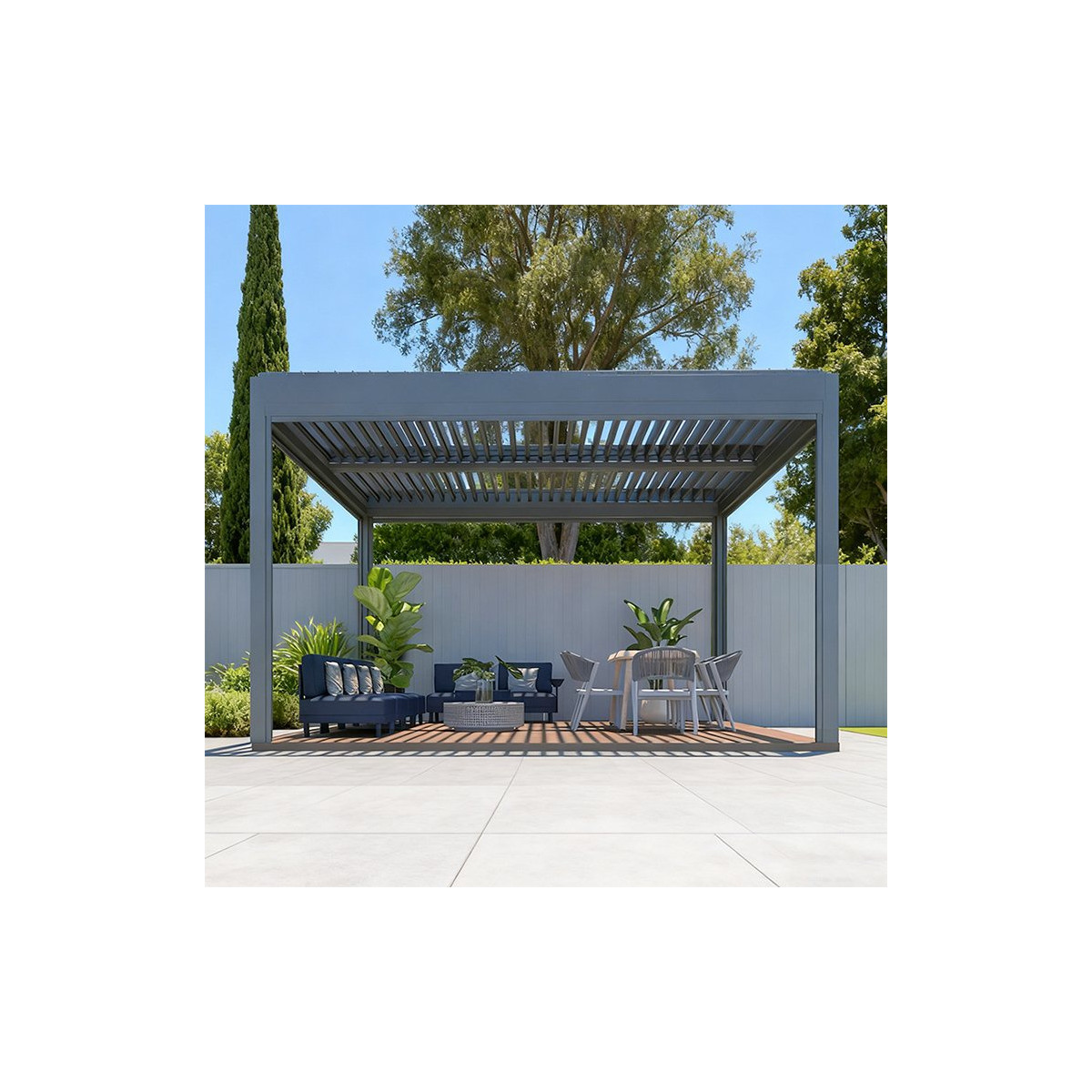 pergola bioclimatique en kit en situation 1