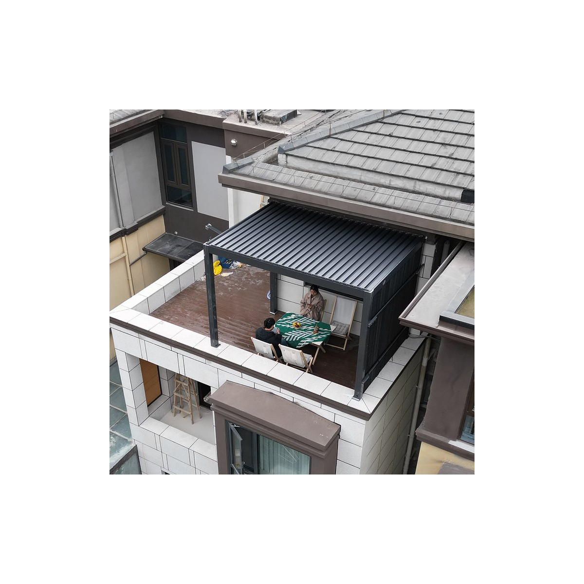 pergola bioclimatique en kit en situation 3