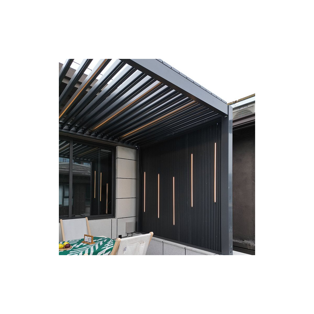 pergola bioclimatique électrique en situation 3