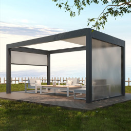 pergola bioclimatique renforcée vent fort en situation 2