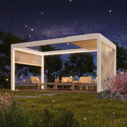 pergola bioclimatique grand format en situation 3