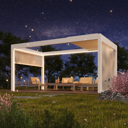 pergola bioclimatique grand format en situation 3
